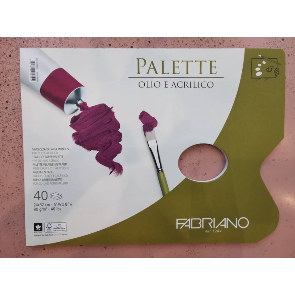 FABRIANO PALETTE BLOCK 90g 24X32cm 40S