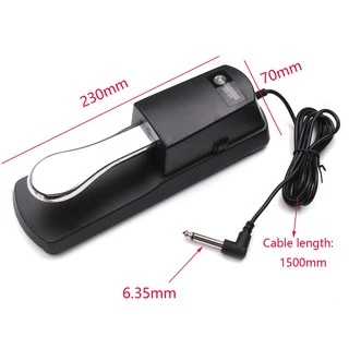 Sustain Pedal Damper แป้นเหยียบเปียโน แพดเดิ้ล ที่เหยียบ คันเหยียบพิมพ์ คีย์บอร์ด ออร์แกนไฟฟ้า Keyboard Piano Organ