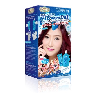 Beauty Nature บิวตี้ เนเจอร์ ครีมเปลี่ยนสีผม Flowerful F11 สีเฮนน่าฟลาวเวอร์