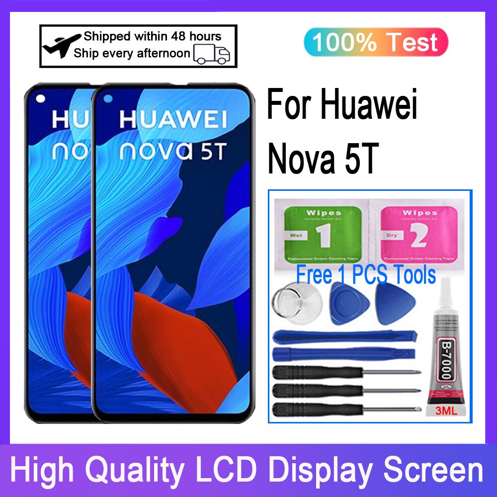 สําหรับ Huawei Nova 5T YAL-L21 YAL-L61 YAL-L71 YAL-L61D จอแสดงผล LCD Touch Screen Digitizer เปลี่ยน