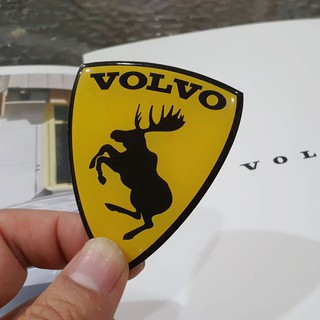 Sticker Moose Volvo ป้ายสติกเกอร์ กวางมูส วอลโว่ - สีเหลือง