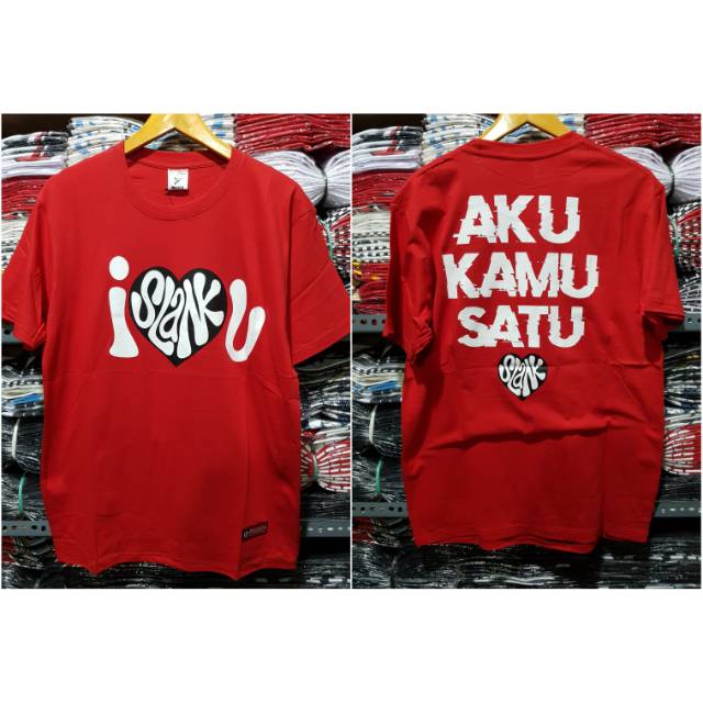 เสื้อยืด MERAH Ready slanc I slanc u สีแดง