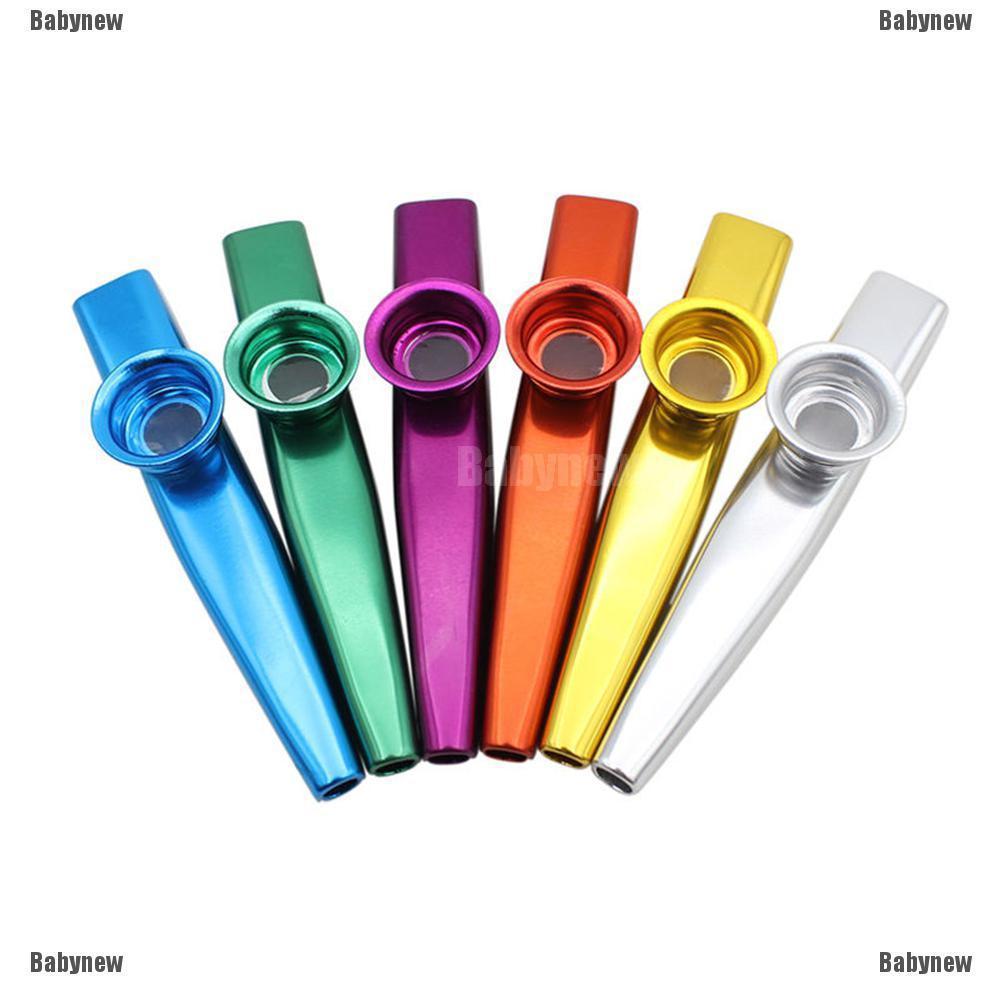 Kazoo เครื่องดนตรีฮาร์โมนิก้า โลหะ แฟชั่น