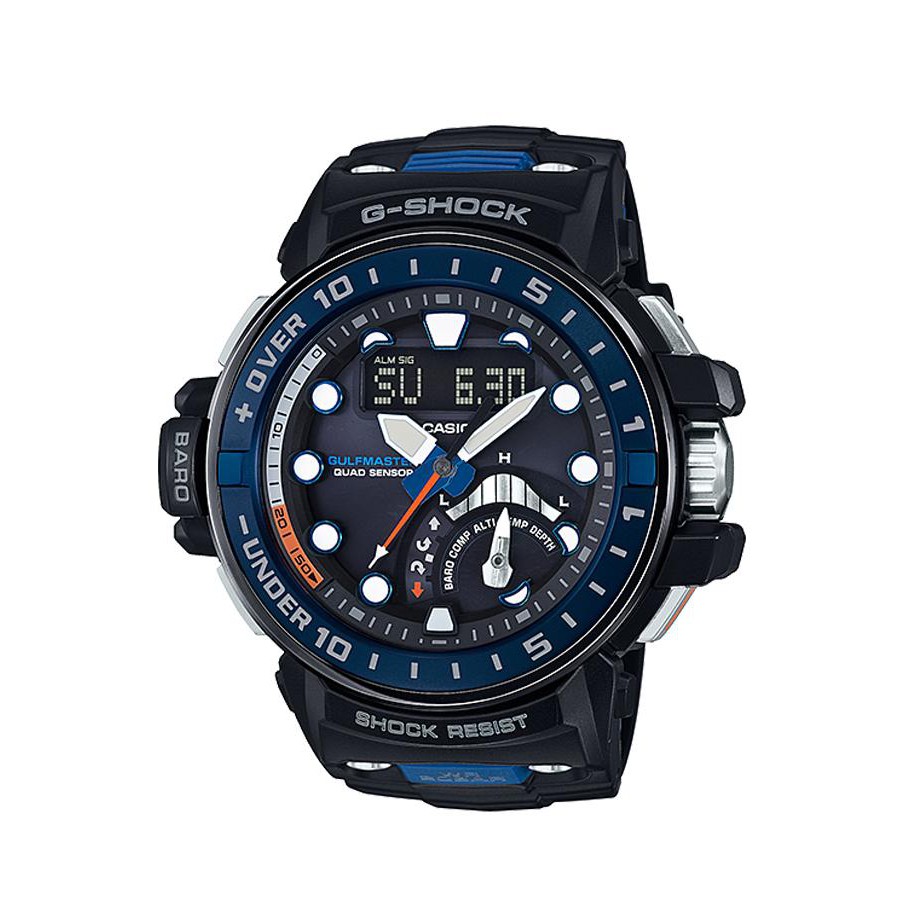 Casio G-Shock นาฬิกาข้อมือผู้ชาย สายเรซิ่น รุ่น GWN-Q1000-1A - สีดำ