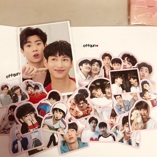 สติ๊กเกอร์ ออฟกัน OFFGUN Sticker Pack DIY Laptop Phone Decor Frosted Stickers 25Pcs Not Repeating