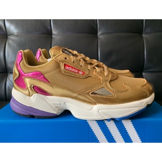 SALE !!! ของพร้อมส่ง Adidas Falcon (Gold / Purple) ของแท้ (กดสั่งอีกวันส่งให้ทันที)