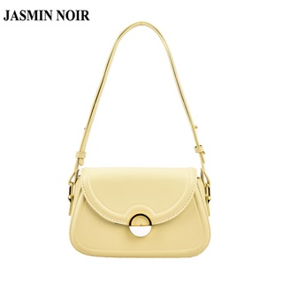 Jasmin NOIR กระเป๋าสะพายไหล่ กระเป๋าถือ หนัง PU สําหรับสตรี