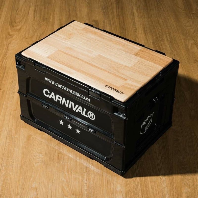 CARNIVAL® x Tower Box “Folding Container” + "Wood Table Top (กล่อง พร้อมไม้ จำนวน 1 ชุด)