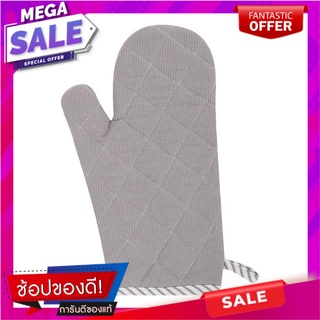 ถุงมือจับของร้อน KECH BASIC GRID สีเทา ชุดกันเปื้อนและถุงมือ OVEN GLOVE KECH BASIC GRID GREY