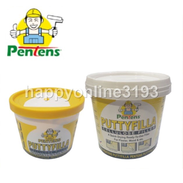 Pentens Wall Putty Fille / Wall Filler / Filler Dinding 0.5 กก./1.5 กก. Cellulose Filler 补墙