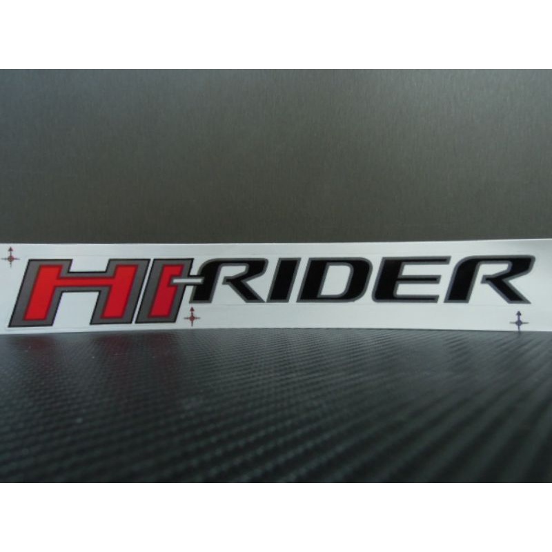 สติ๊กเกอร์ดั้งเดิมติดแก้มท้าย HI-RIDER (สำหรับ Ford Ranger) hirider sticker ฟอร์ด ติดรถ แต่งรถ เรนเจอร์ sticker แต่งรถ