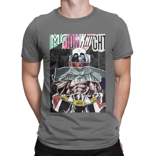 [S-5XL]เสื้อยืดคอกลม แขนสั้น ผ้าฝ้าย 100% พิมพ์ลาย Marvel Moon Knight Ripped Disney Novelty สําหรับผู้ชาย