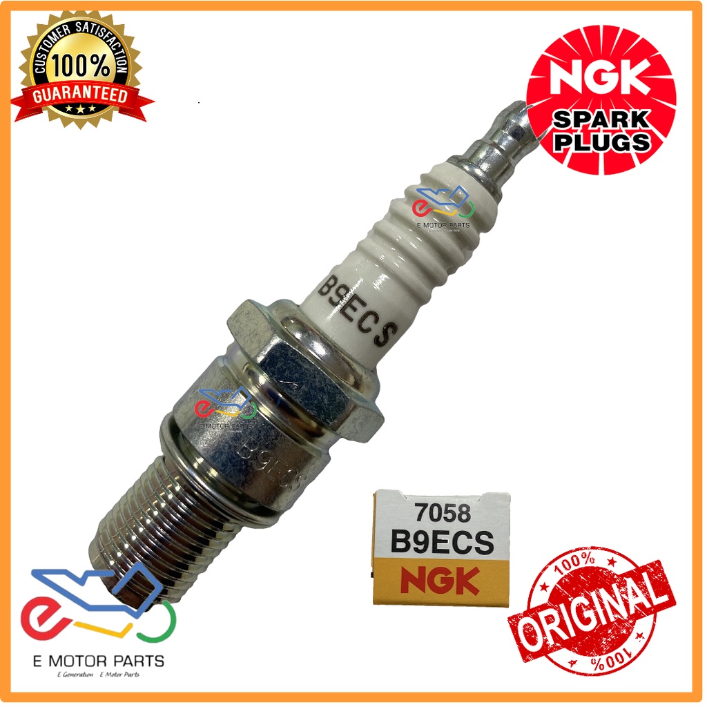 NGK B9ECS SPARK PLUG สําหรับ NINJA 150R, RR, SS [100% ORGINAL NGK]- B9ECS