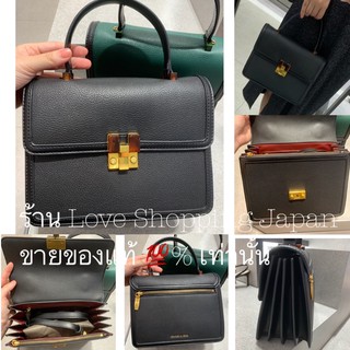 แท้ 💯% พร้อมส่ง Charles &amp; Keith กระเป๋าถือพร้อมสายยาวสะพายข้าง อะไหล่ทอง สวยงาม มีถุงผ้าครบค่ะ ❤️