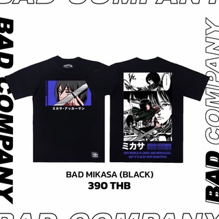 Badcompany.เสื้อยืดสกรีนลาย "Mikasa" titan