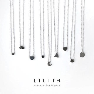 Lilith - Stainless Necklace สร้อยคอ จี้ดาว จี้พระจันทร์ จี้เมฆ จี้วงกลม