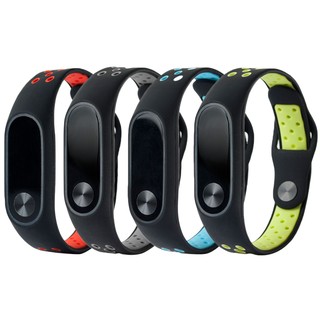 Xiaomi Mi band 2 Mijobs สายสำรอง สายรัดข้อมือสองสี 2 Tone Replacement Strap  สายรัดข้อมือสายสร้อยข้อมือวงสมาร์ทสำหรับ