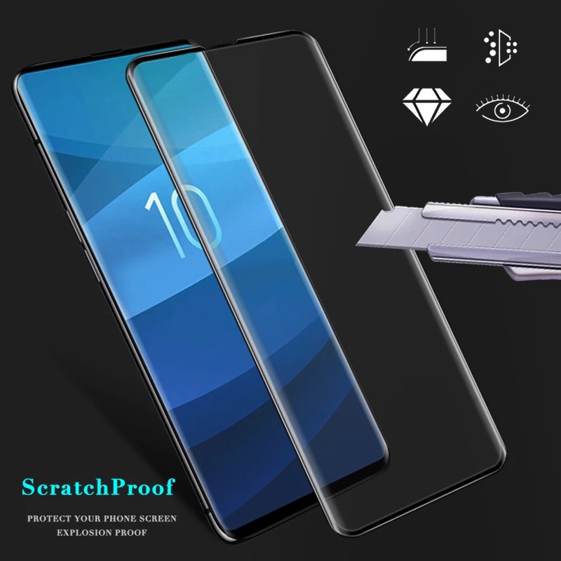 SAMSUNG 9DกาวกระจกนิรภัยสําหรับSamsung Galaxy S8 S9 S10 S20 S21 S22 Fe Plusหมายเหตุ 8 9 10 20 Lite Pro Ultraหน้าจอTectiveฟิล์ม