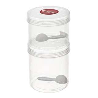 ขวดโหลมีช้อน ใส (แพ็ค2ใบ) บาสเก็ต 2737+218GG Jars with clear spoons (2 pack) basketball 2737 + 218GG