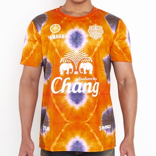 เสื้อบุรีรัมย์ยูไนเต็ด Pre Season 2021 Tie Dye T-Shirt สีส้ม ของแท้จากสโมสร BURIRAM UNITED (ลายผ้ามัดย้อม)