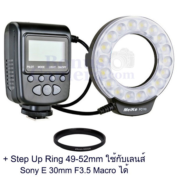 ริงแฟลชและไฟ LED Sony A6000,A6100,A6300,A6400,A6500,A6600,A3000,A68,A77
