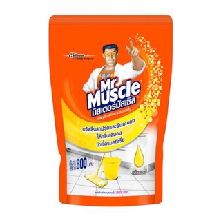 น้ำยาทำความสะอาดพื้น MR.MUSCLE 800ml LEMON. LIQUID CLEANING GENERAL SURFACE MR.MUSCLE 800ml LEMON