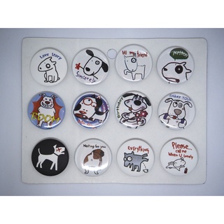 เข็มกลัด 3.2cm/4.4cm Animals สัตว์   หมา    dog  Badge