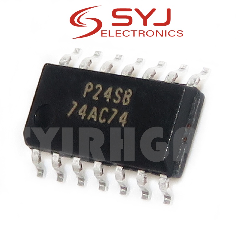 10 ชิ้น 74AC74SC SOP-14 74AC74D 74AC74 SOP14 74AC74SCX SOP ในสต็อก