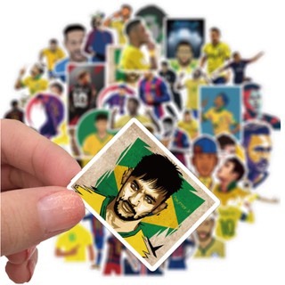 Neymar Lionel Messi เมสซิ FOOTBALL เนย์มาร์  Barcelona sticker สติกเกอร์กันน้ำรูปแบบที่แตกต่างกัน, 50 ชิ้น