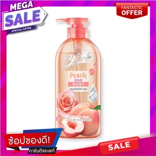 บีไนซ์ เจลอาบน้ำ พีช เลิฟ โรซี่ 450 มล. ผลิตภัณฑ์ดูแลผิวกาย BeNice Shower Gel Peach Love Rosy 450 ml.