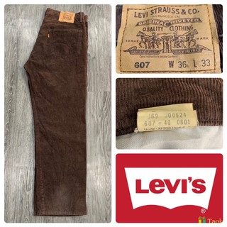 กางเกงลูกฟูก Levi’s 607 Orange Tabs