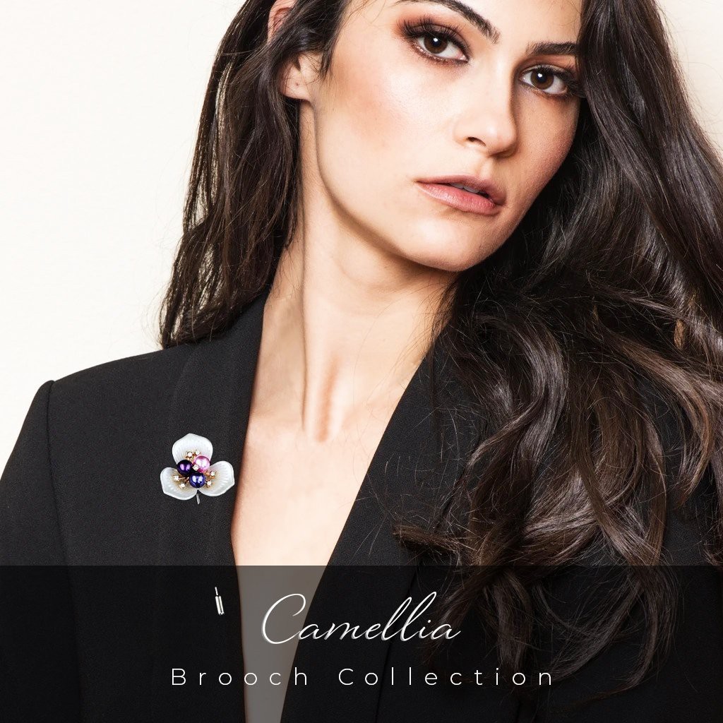 Camellia Collection (8 เข็มกลัด)