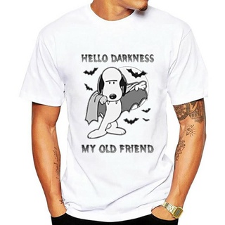 T-shirt  เสื้อยืด พิมพ์ลาย Hello Old Friend Dog สีดํา สําหรับผู้ชายS-5XL