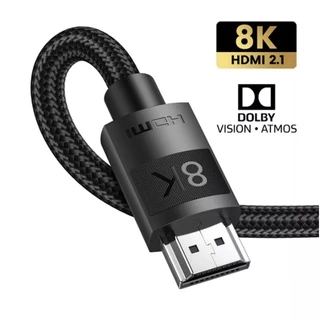 [ส่งไวจากไทย] UGREEN สาย HDMI 2.1 Cable 8K HDMI Braided Cord 4K/120Hz 8K/60Hz Dynamic HDR eARC Dolby Atmos HDCP