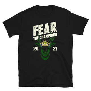 เสื้อยืดผ้าฝ้ายพิมพ์ลายแฟชั่น เสื้อยืด ผ้าฝ้าย พิมพ์ลาย Fear Deer Buck The Champions แฟชั่น 2022