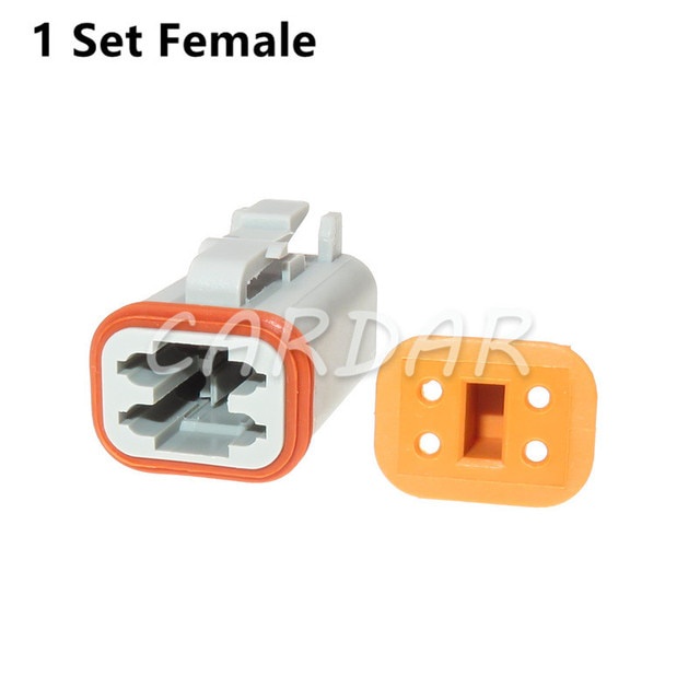 1 ชุด 4 ขา DT04-4P AT04-4P DT06-4S AT06-4S กันน้ําตัวเชื่อมต่อยานยนต์คันเร่งไฟฟ้าปลั๊กมอเตอร์สําหรับ