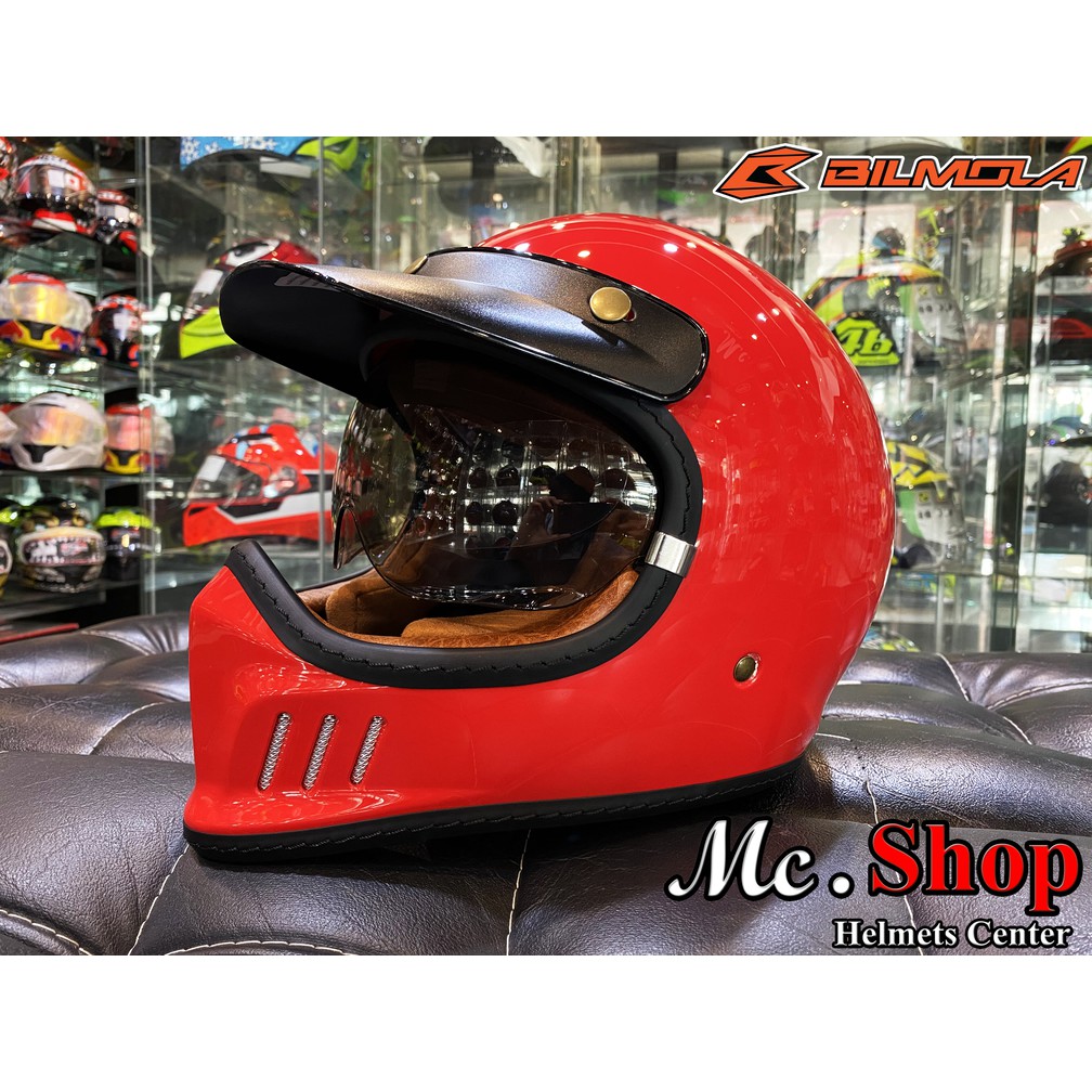 หมวกกันน็อค BILMOLA RX100  PLAIN RED