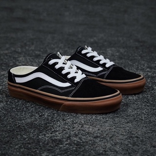 Vans Old Skool Mule รองเท้าผ้าใบลําลอง พื้นยางพารา สําหรับผู้ชาย ผู้หญิง -1019