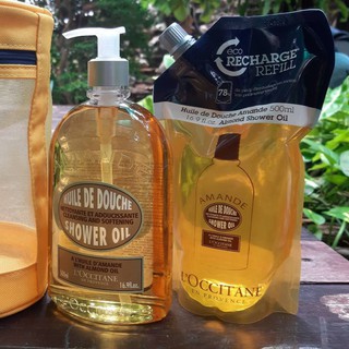 เจลอาบน้ำ Loccitane almond shower 250 ml และ 500 ml.