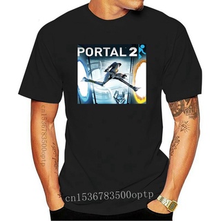 [S-5XL]เสื้อยืดแขนสั้นลําลอง พิมพ์ลายการ์ตูนเกม Portal 2 ท็อปส์ สไตล์คลาสสิก ไม่ซ้ําใคร สําหรับผู้ชาย 885273