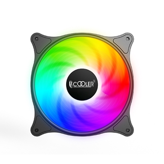 พัดลม เคส PC COOLER FX-120-3 SRGB Static Color LED SilentPro Case Fan ไฟนิ่ง