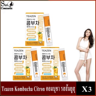 Teazen Kombucha Citron คอมบุชา รสส้มยูสุ X3