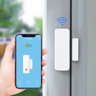 Tuya WiFi Door Sensor D01 D06 (No Hub) เซ็นเซอร์ประตู หน้าต่าง ลิ้นชักตู้ แจ้งเตือนผ่านมือถือ