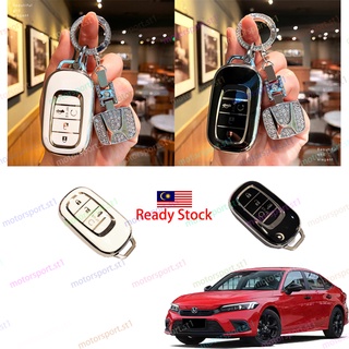 เคสกุญแจรีโมทรถยนต์ TPU โครเมี่ยม สําหรับ Honda Civic FE 2022 2023 11th Civic FE 1.5E 1.5V 1.5RS