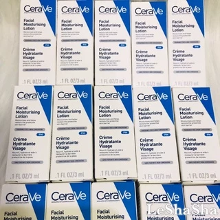 🔥ส่งทันทีได้‼️ผลิตฝรั่งเศส🔥Cerave PM เซราวีพีเอ็ม Cerave Facial Moisturising Lotion PM โลชั่นบำรุงผิวหน้า ขนาด 3 ml.