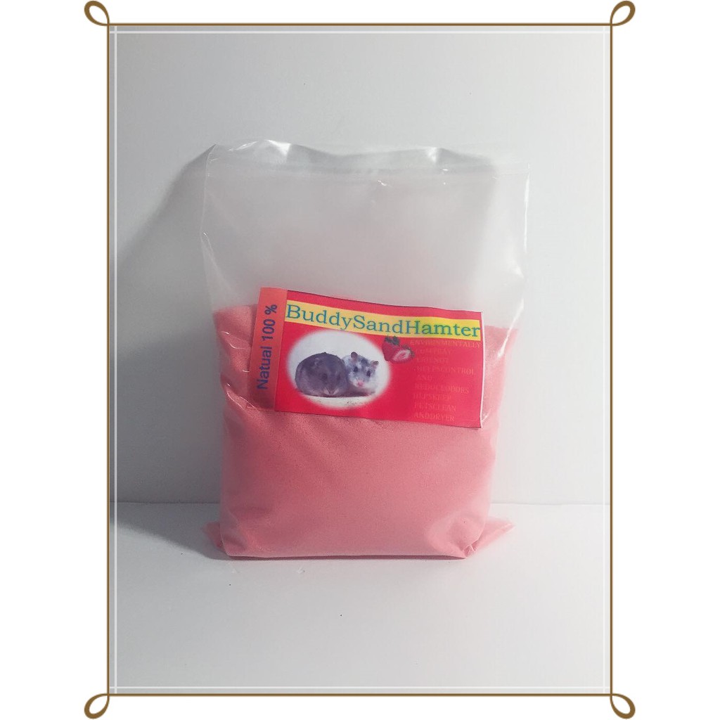 [พร้อมส่ง] ทรายอาบน้ำหนูแฮมสเตอร์ กลิ่นมะลิ 900g. [COD]