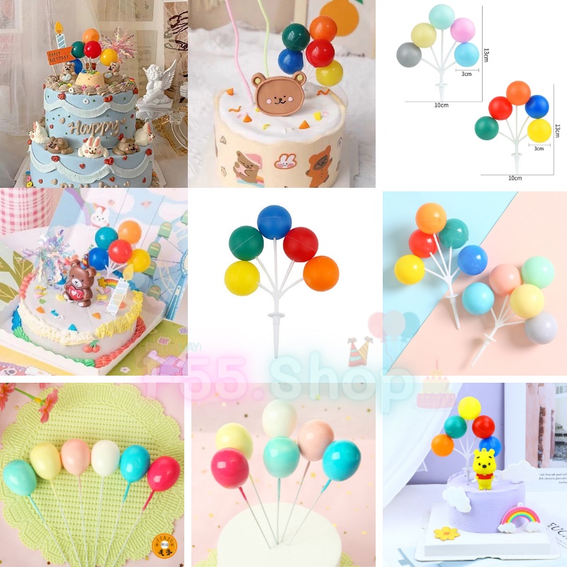 ลูกโป่งตกแต่งเค้ก โมเดลลูกโป่ง Balloons // สินค้าพร้อมส่งจากไทย นะคะ
