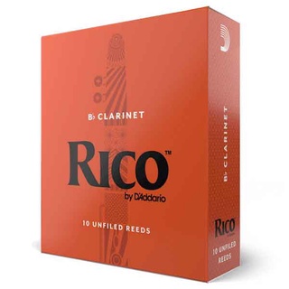 ลิ้นกล่องส้ม Rico Bb Clarinet Reeds Orange Case 10 Pieces/Box บีแฟลตคลาริเน็ต