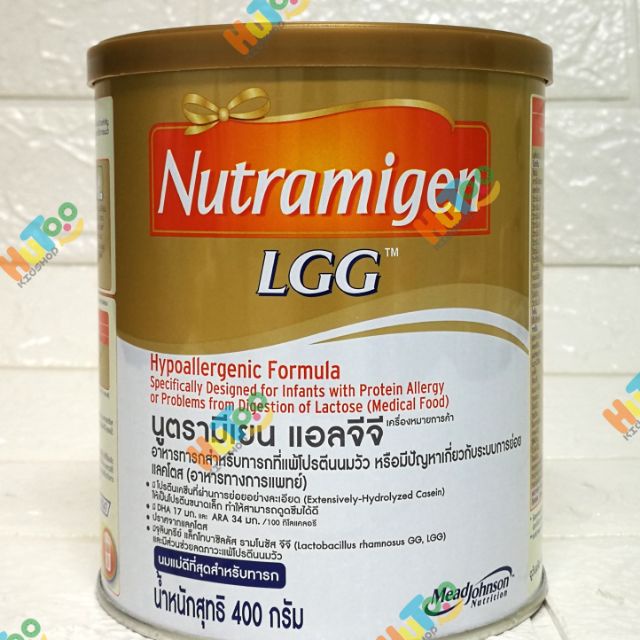 Nutramigen​ LGG​ น​ู​ทรามิเยน​ แอลจี​จี​(400​กรัม)​ นมสำหรับทารกแพ้นมวัว