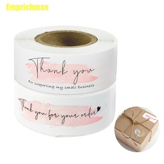 (Emprichman) สติกเกอร์ม้วน "Thank You" สีชมพู สําหรับ